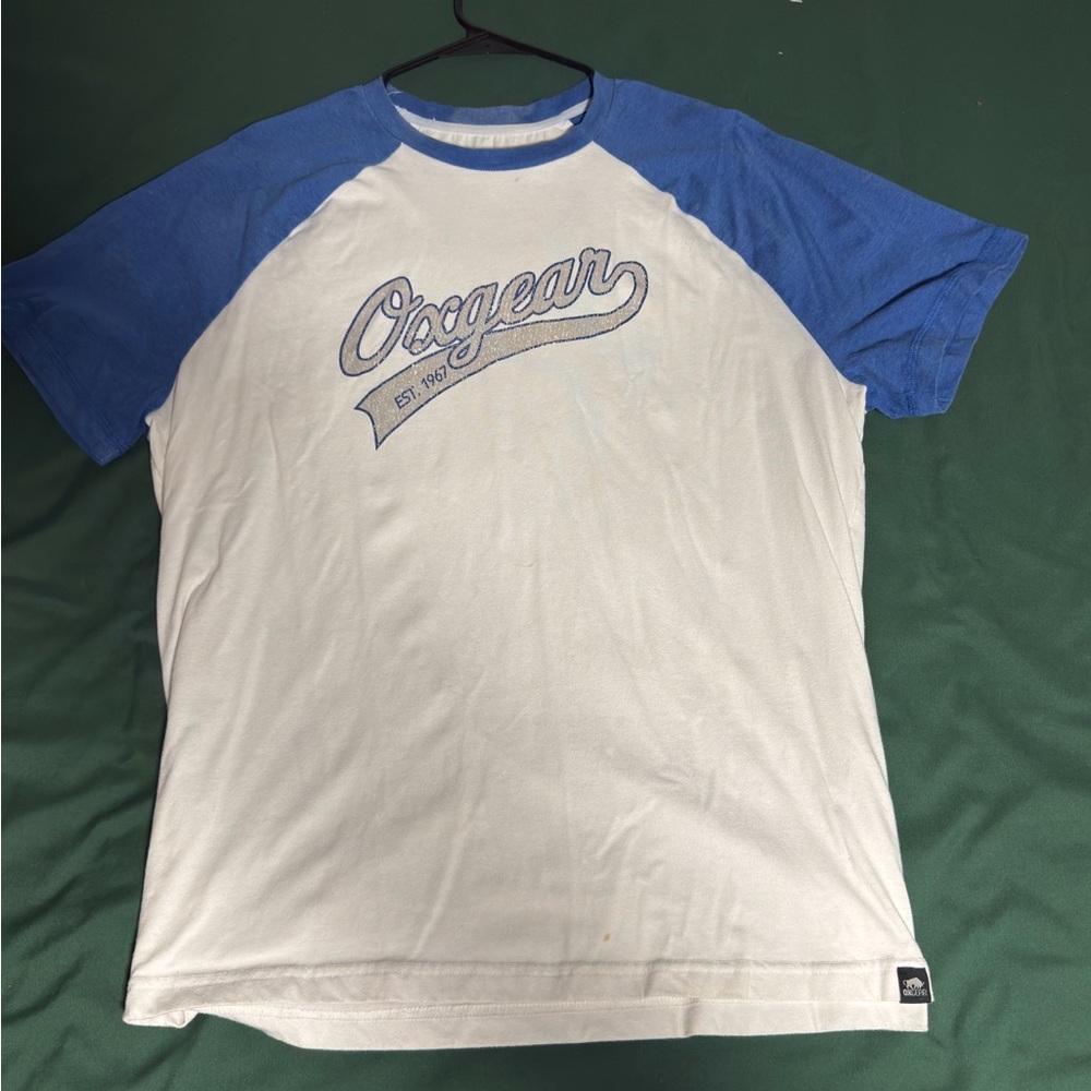 Blue and White Men's Shirt
